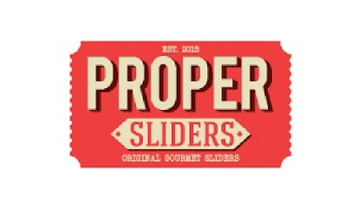 Proper Sliders, One Eatery logo