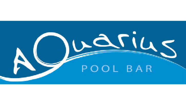 Aquarius Pool Bar, Towers Rotana logo
