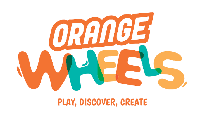 Orange Wheels Kids Games Hall logo